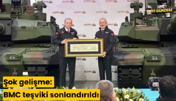 Şok gelişme: BMC teşviki sonlandırıldı