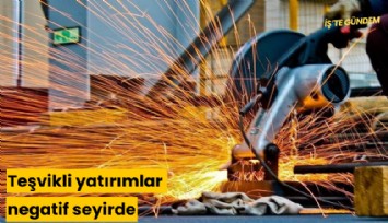 Teşvikli yatırımlar negatif seyirde